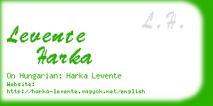 levente harka business card